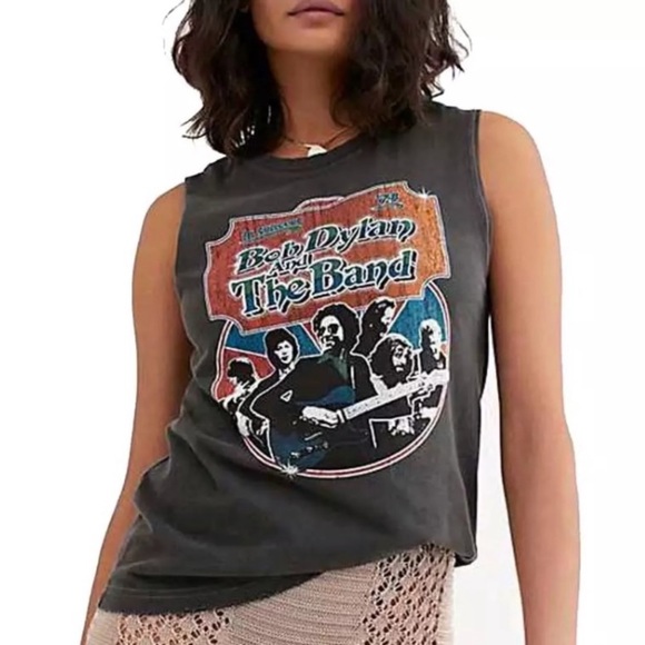 SOLD OUT Bob Dylan Band Concert Graphic Vintage Style Tank - Picture 5 of 9
